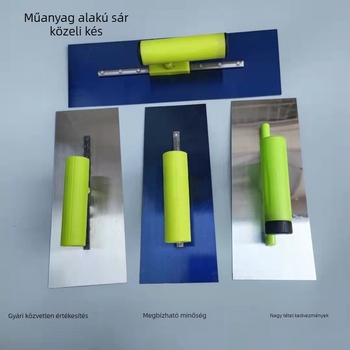 Glettvas műanyag fogantyúval, rozsdamentes acél penge, 0,5 mm vastagság