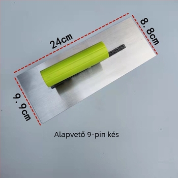 Glettvas műanyag fogantyúval, rozsdamentes acél penge, 0,5 mm vastagság