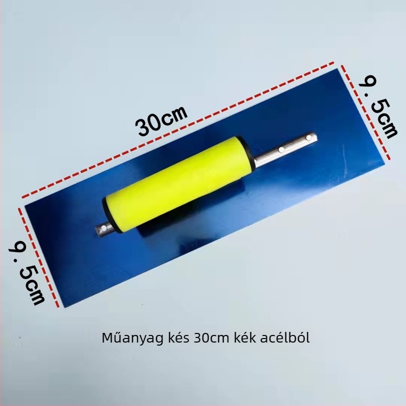 Glettvas műanyag fogantyúval, rozsdamentes acél penge, 0,5 mm vastagság