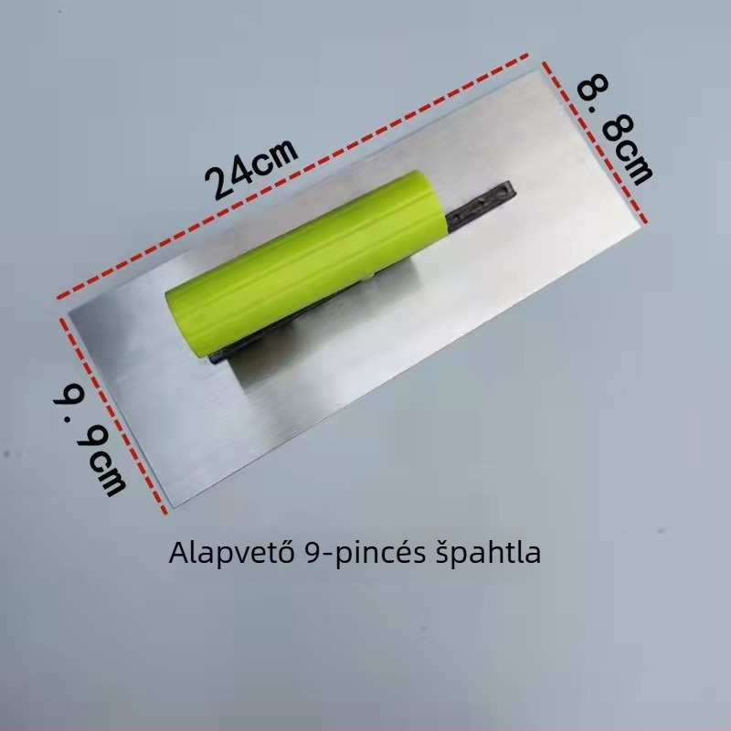 Glettvas műanyag fogantyúval, rozsdamentes acél penge, 0,5 mm vastagság