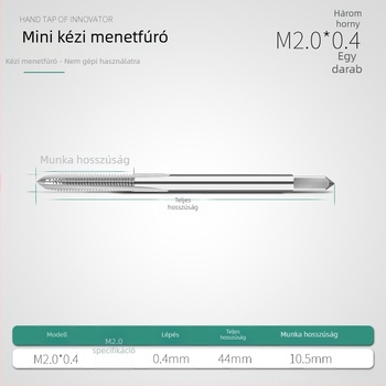 Mini metrikus menetkészlet M1, M1.2, M1.4, M1.6, M2.5