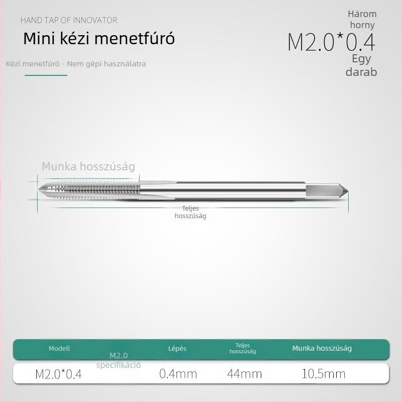 Mini metrikus menetkészlet M1, M1.2, M1.4, M1.6, M2.5