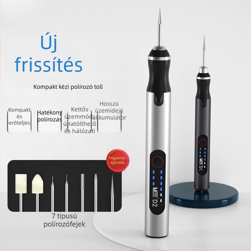 D2 Mini Kézi Elektromos Csiszoló Toll Gravírozó és Polírozó Eszköz — 5V Tápegység, Nincs Sebességszabályozás