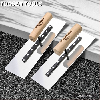 Rozsdamentes acél glettelő spatula falak simításához, modell Flat Knife, márka Topson