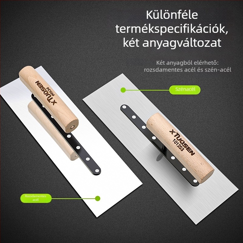 Rozsdamentes acél glettelő spatula falak simításához, modell Flat Knife, márka Topson