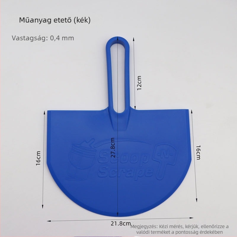 Ívelt formájú rozsdamentes acél vakolóeszközök készlet – spatula és glettelőfejek