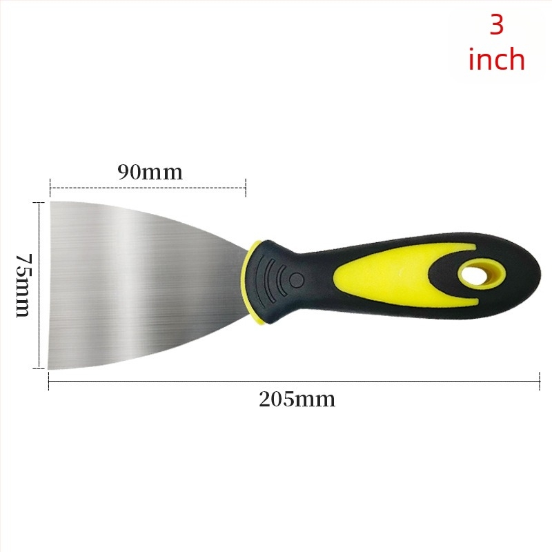 Glettelő kés rozsdamentes acél pengével és műanyag nyéllel, márka Weite, dekoratív porcelán kaparás otthoni használatra