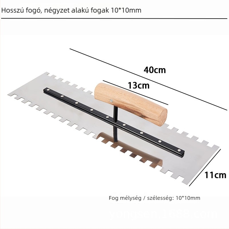 Négyszögletes fogú acél penge plakkésző kés mozaikhoz