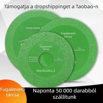 Gyémánttal forrasztott fugavágó korong kerámialapok és cementes fugák vágásához és tisztításához