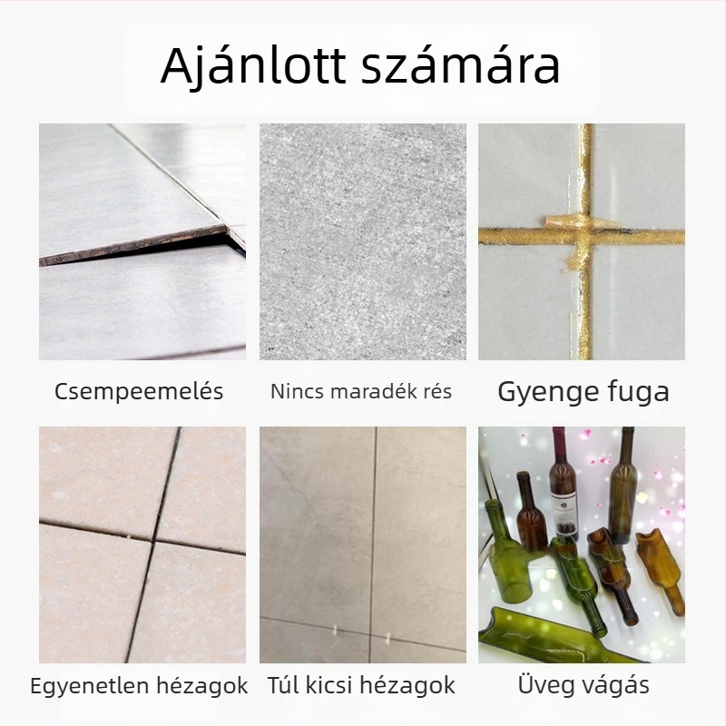 Gyémánttal forrasztott fugavágó korong kerámialapok és cementes fugák vágásához és tisztításához
