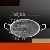 316L rozsdamentes acél grill serpenyő, kör alakú, gyors felmelegítés, multifunkcionális, testreszabás elérhető