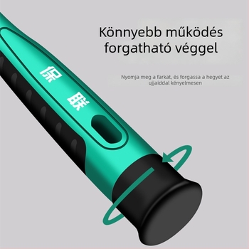 Csavarhúzó készlet lapos, keresztes és ötszög fejű bitekkel mobiltelefonok, órák és szemüvegek javítására | szénacél