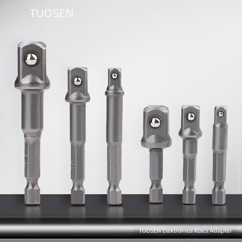 Topson Elektromos fúró adapter rúd és csavarhúzó összekötő, 3/8 adapterfej, magas széntartalmú acél