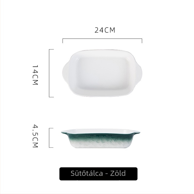 Porcelán négyszögletes tál – Nordic minimalist stílus, kőhatás mintázat, mikrohullámú sütőben használható, alglazúros dekor, testreszabás elérhető