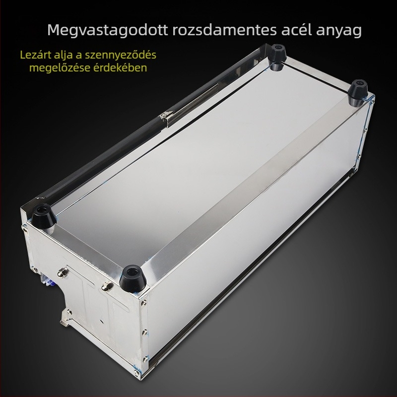 Kézi működtetésű csomagoló és záró készülék fóliához, zöldségek és gyümölcsök csomagolására