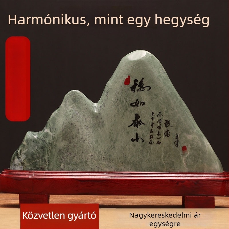 Kőből készült hegyi szobor – testreszabható nappali dekoráció, nem ajándék