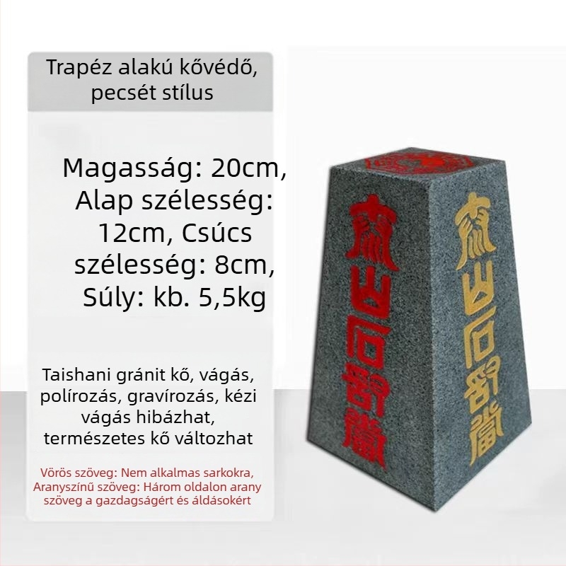 Feng Shui koves díszudvarra, nappaliba és irodába - Taishan természetes kő, retro stílus, ajándékdoboz