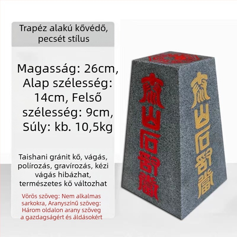 Feng Shui koves díszudvarra, nappaliba és irodába - Taishan természetes kő, retro stílus, ajándékdoboz