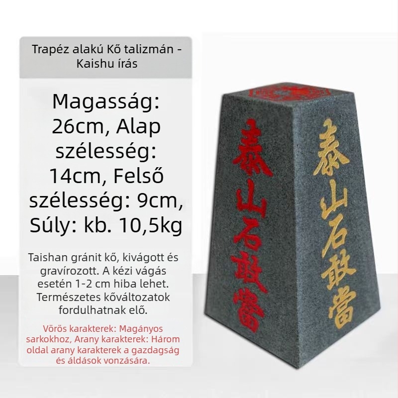 Feng Shui koves díszudvarra, nappaliba és irodába - Taishan természetes kő, retro stílus, ajándékdoboz