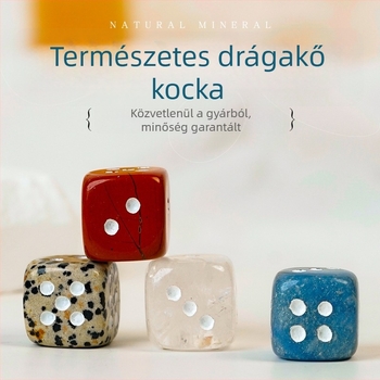 Természetes kristály nyers kő kocka dísztárgy