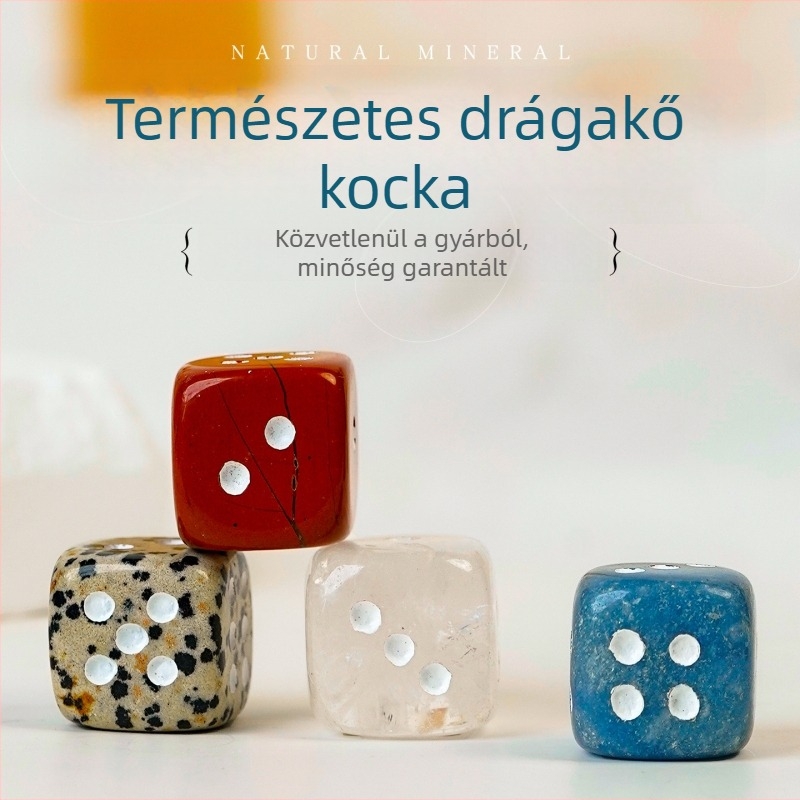 Természetes kristály nyers kő kocka dísztárgy