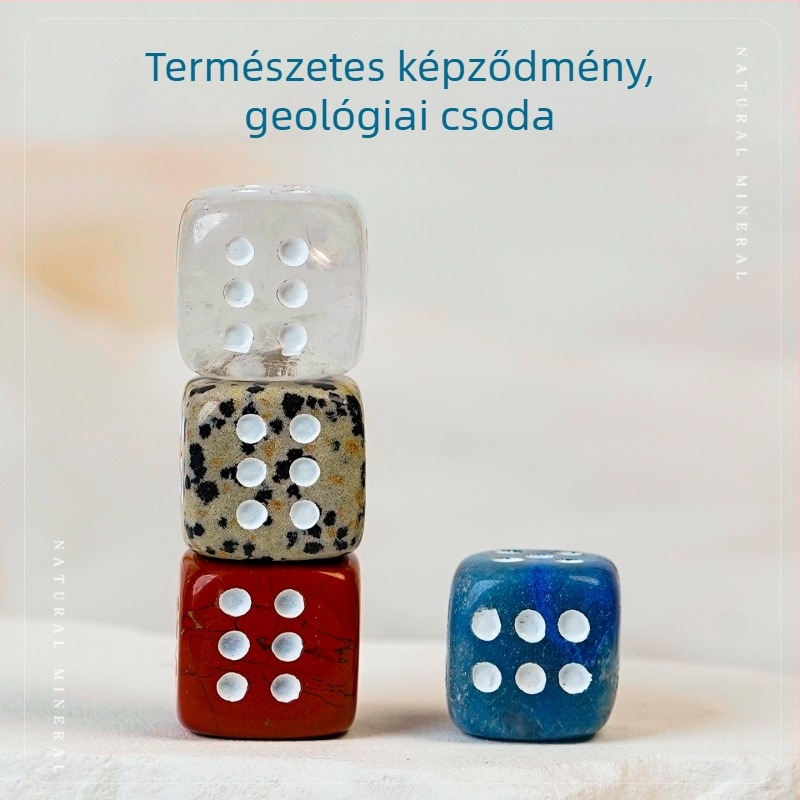 Természetes kristály nyers kő kocka dísztárgy