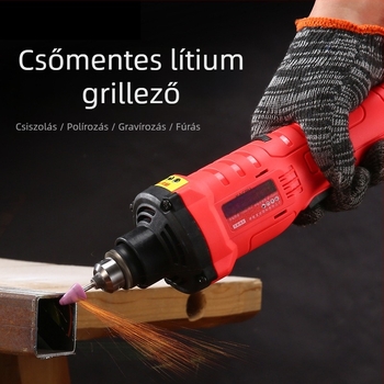 Vezeték nélküli, brushless egyenes csiszoló a polírozáshoz, vágáshoz és csiszoláshoz – 18V, hatfokozat sebességszabályozás, akkumulátor és töltő a csomagban