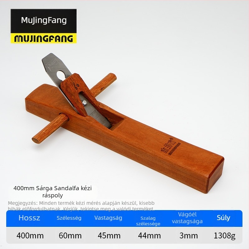 Kikuchi sík planírozó – kézi tolófa faipari eszköz sárga szantálfából