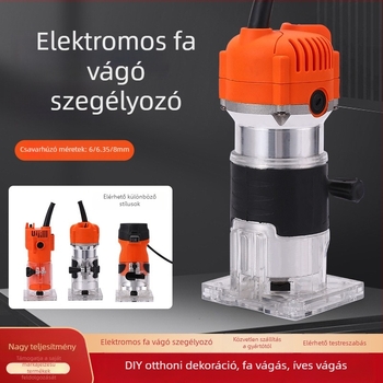 Faipari fúró-maró készülék brushless motorral, tiszta rézből, 220V dugaszolható tápegység, Faipari sorozat