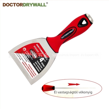 DOCTORDRYWALL sima spatula lapos pengével, rozsdamentes acél, dekorációs szerkezetekhez, licencelt magánmárka elérhető