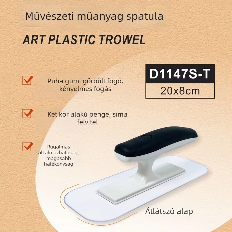 Műanyag művészeti átlátszó spatula a festék lekaparásához – lapos penge; Márka High class; Modell Flat knife; Anyag Műanyag; Alkalmazás Festék lekaparása