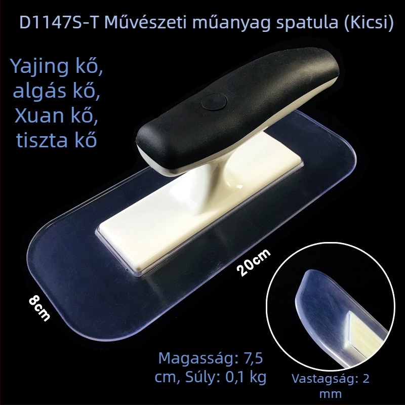 Műanyag művészeti átlátszó spatula a festék lekaparásához – lapos penge; Márka High class; Modell Flat knife; Anyag Műanyag; Alkalmazás Festék lekaparása