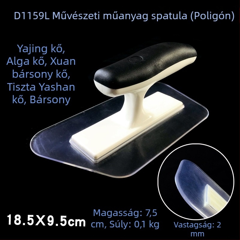 Műanyag művészeti átlátszó spatula a festék lekaparásához – lapos penge; Márka High class; Modell Flat knife; Anyag Műanyag; Alkalmazás Festék lekaparása
