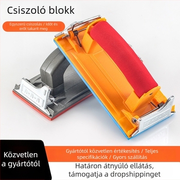 Öntapadós csiszolópapír tartó, falcsiszoló eszköz, műanyag, belső sarkokra és falakra