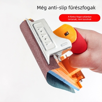 Öntapadós csiszolópapír tartó, falcsiszoló eszköz, műanyag, belső sarkokra és falakra