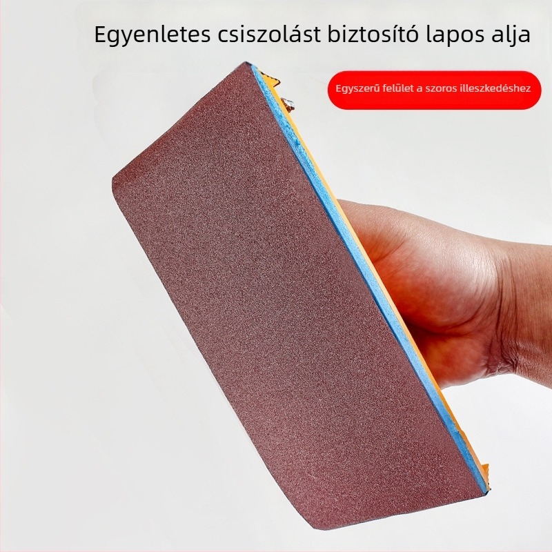 Öntapadós csiszolópapír tartó, falcsiszoló eszköz, műanyag, belső sarkokra és falakra