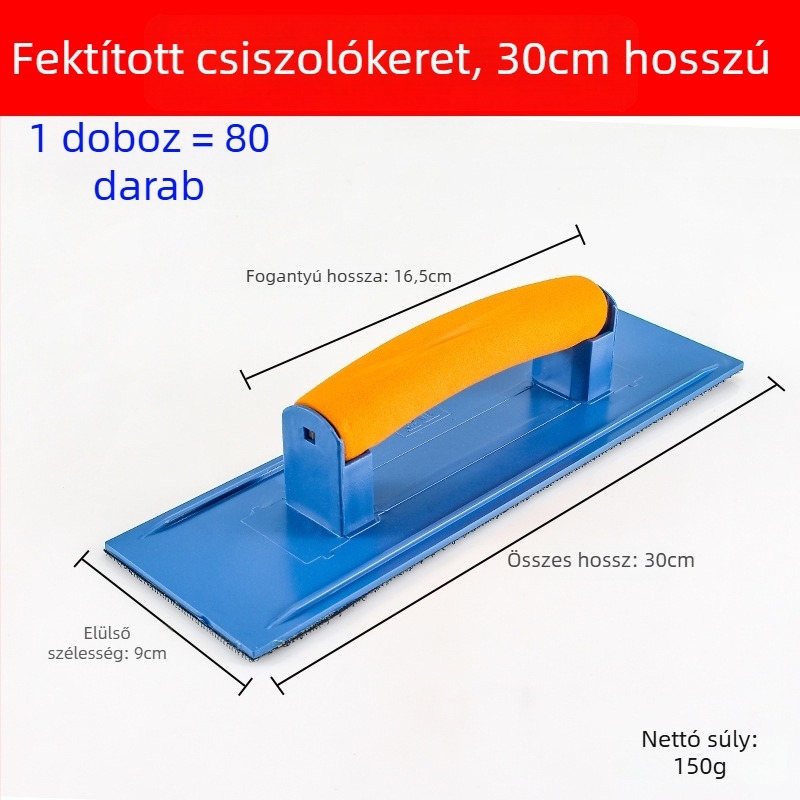 Öntapadós csiszolópapír tartó, falcsiszoló eszköz, műanyag, belső sarkokra és falakra