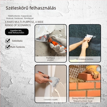 Glett kés rozsdamentes acélból, ultra vastag, tükrös felületű befejezés, Eagle Shield, modell Putty Knife