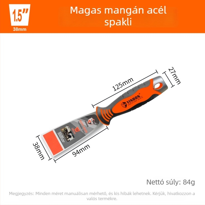 Glett kés rozsdamentes acélból, ultra vastag, tükrös felületű befejezés, Eagle Shield, modell Putty Knife