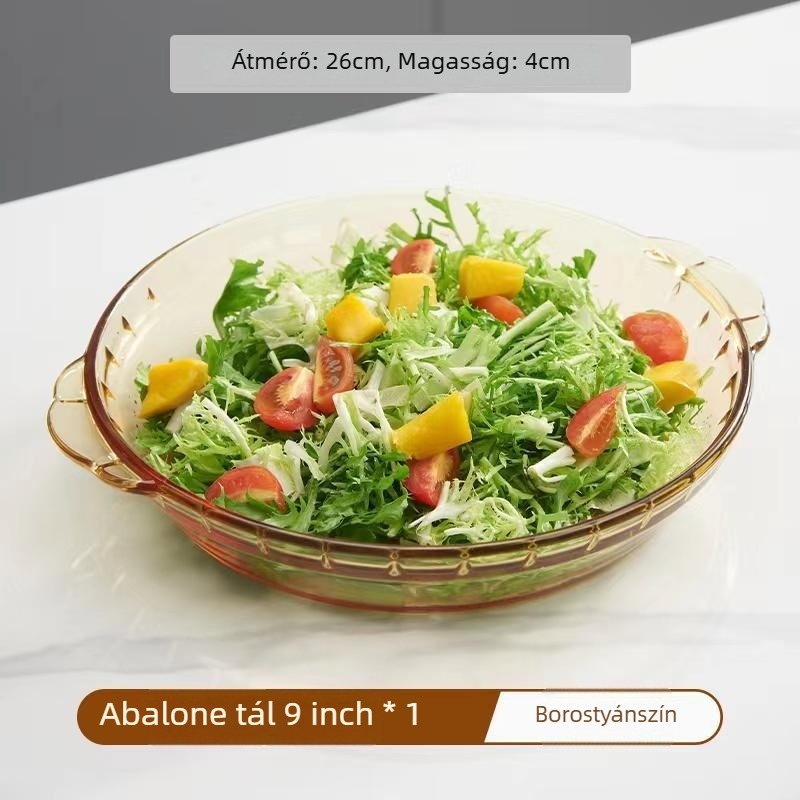 Kör alakú sütőedény boroszilikát üvegből, átmérő 18–18,9 cm, alkalmas sütőre és mikrohullámú sütőre, hőálló üveg, modern minimalista dizájn