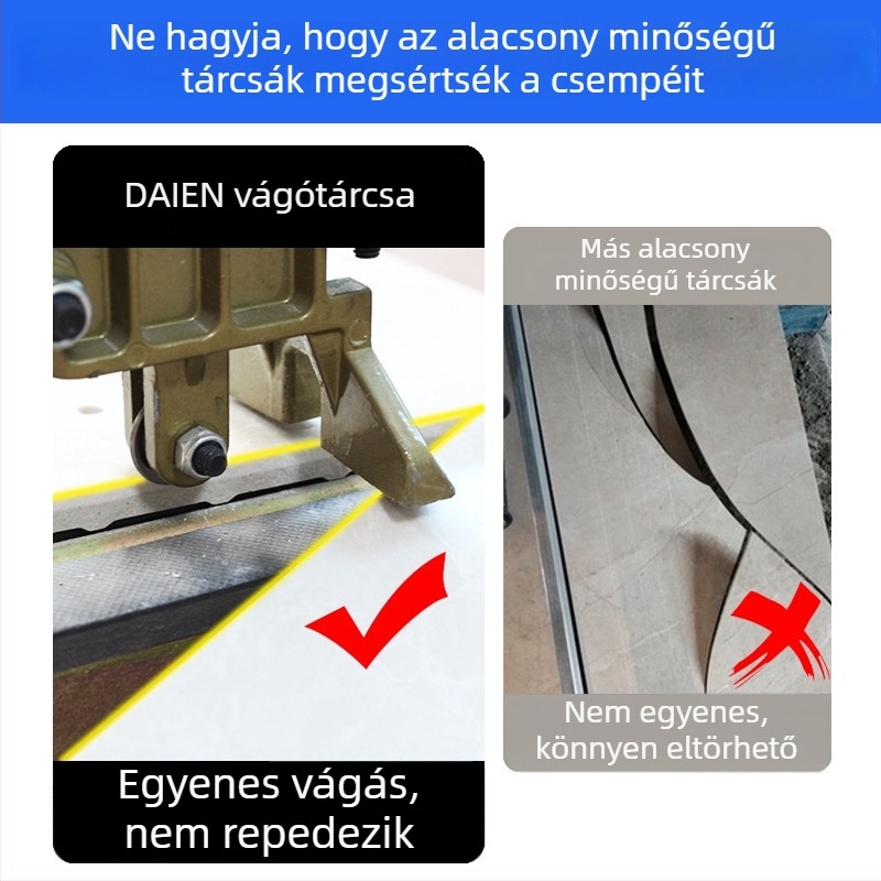 Görgő típusú kézi üvegvágó fej ötvözetes vágókerékkel és gyémántkoronggal