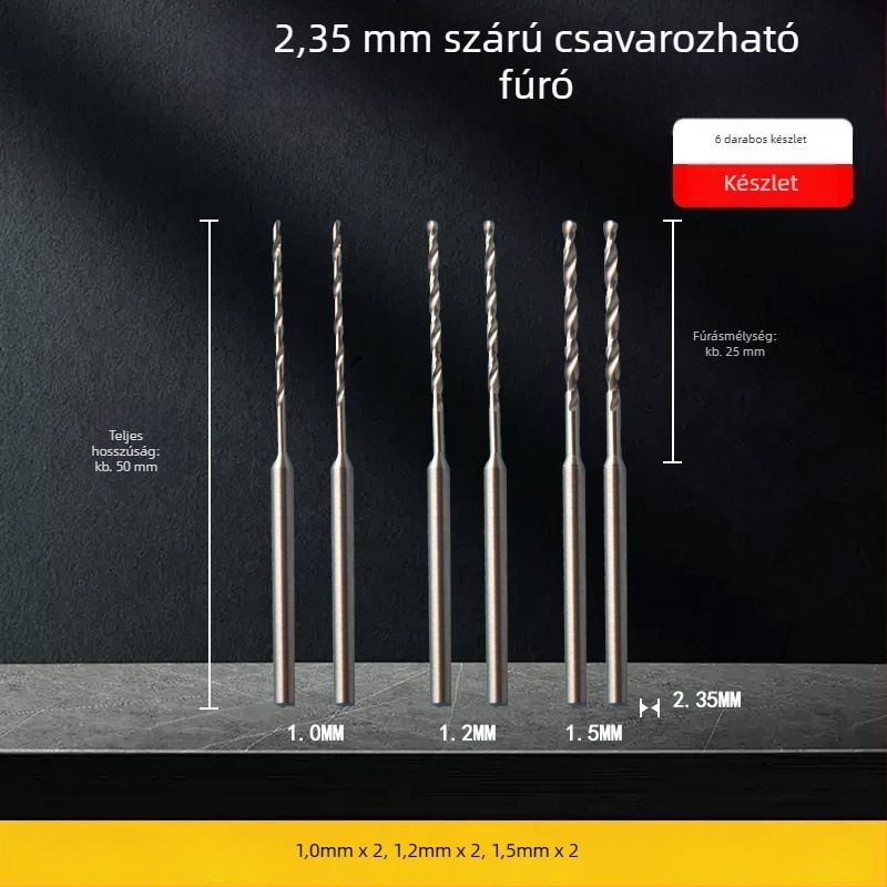Faipari spirálfúró, hosszított hossz, HSS acél, Unique márka