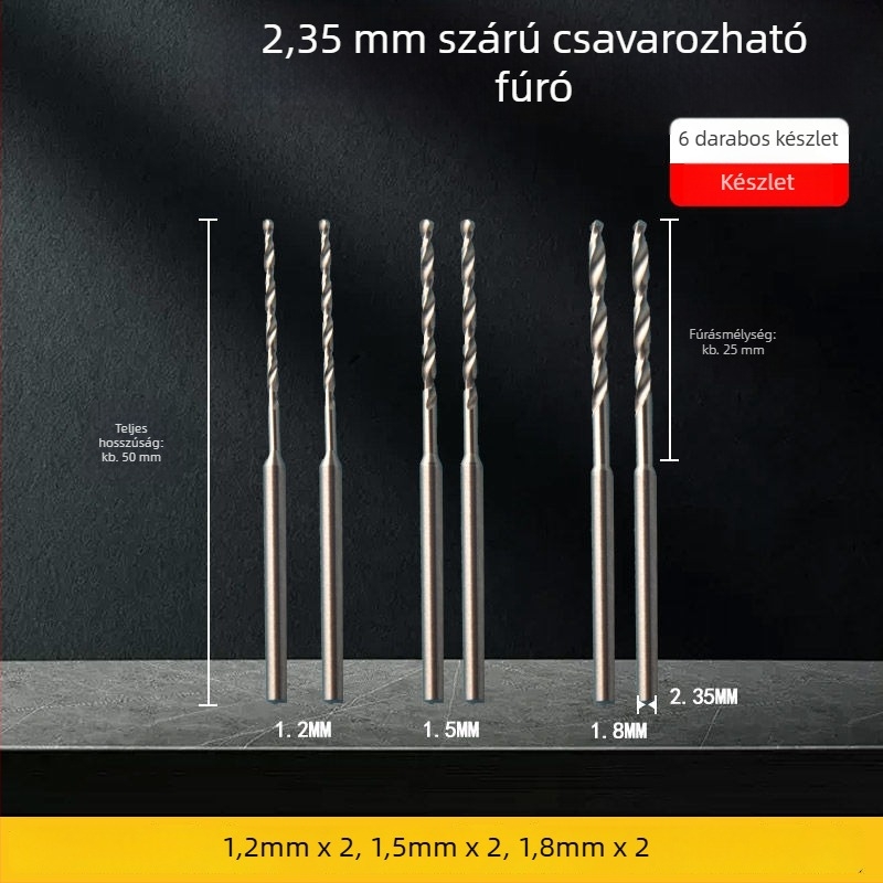 Faipari spirálfúró, hosszított hossz, HSS acél, Unique márka