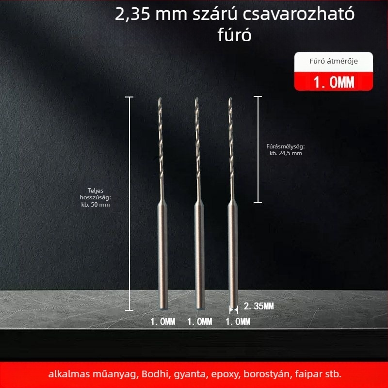 Faipari spirálfúró, hosszított hossz, HSS acél, Unique márka