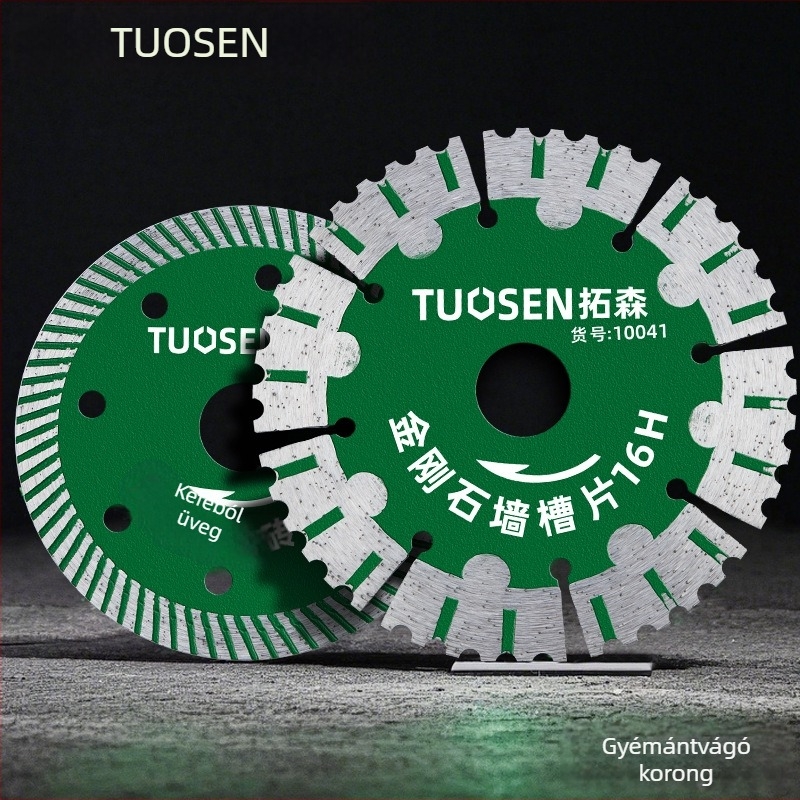 Tuosen gyémánt vágókorong csempe, kő és beton vágásához – forró préselt, szinterezett