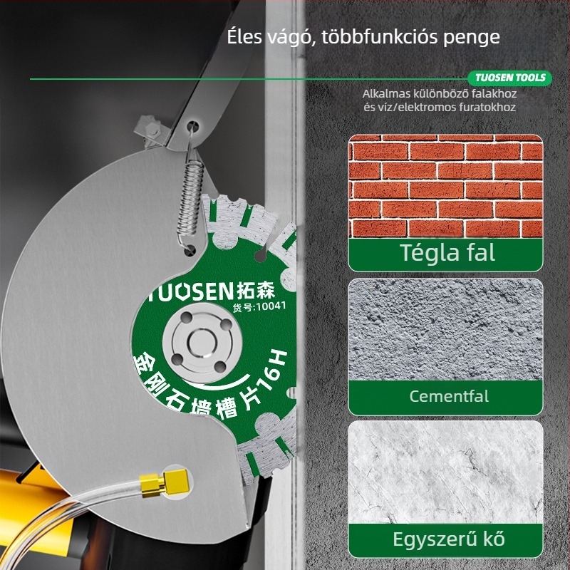 Tuosen gyémánt vágókorong csempe, kő és beton vágásához – forró préselt, szinterezett