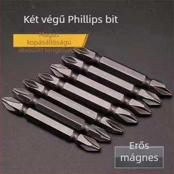 PH2 mágneses Phillips bit elektromos csavarhúzóhoz (PH2 méret; mágneses; kompatibilis elektromos csavarhúzókkal; magas keménység; magas széntartalmú acél)