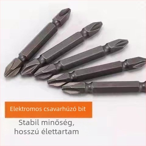 PH2 mágneses Phillips bit elektromos csavarhúzóhoz (PH2 méret; mágneses; kompatibilis elektromos csavarhúzókkal; magas keménység; magas széntartalmú acél)