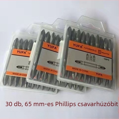 PH2 mágneses Phillips bit elektromos csavarhúzóhoz (PH2 méret; mágneses; kompatibilis elektromos csavarhúzókkal; magas keménység; magas széntartalmú acél)