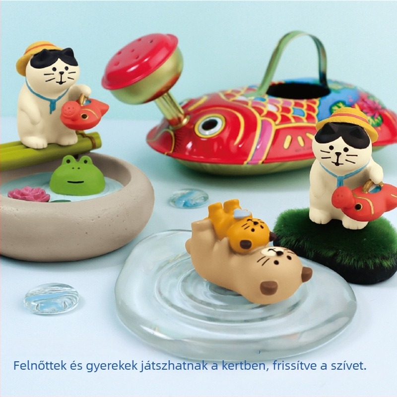 Gyantaszobrás dekoráció, japán bolti-stílus, anyag: gyanta, márka: Qingheng crafts, csomagolás: PP zacskó
